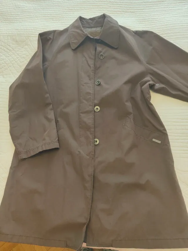 Gabardina mujer marrón