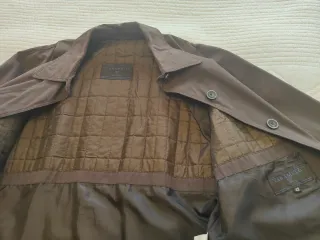 Gabardina mujer marrón