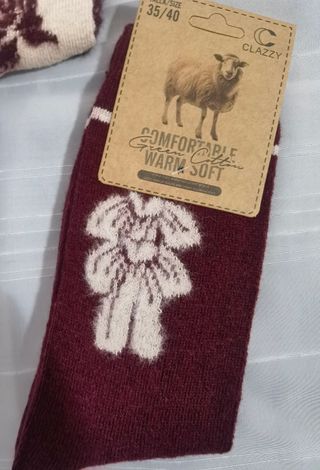 6 pares calcetines lana mujer talla 35-40