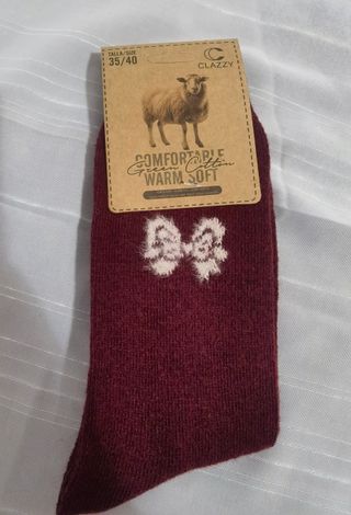 6 pares calcetines lana mujer talla 35-40