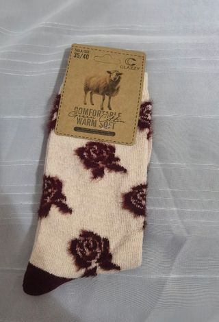 6 pares calcetines lana mujer talla 35-40