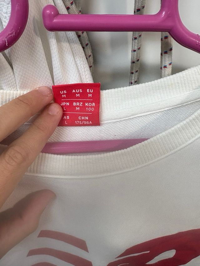 Sudadera New Balance Blanca Talla M