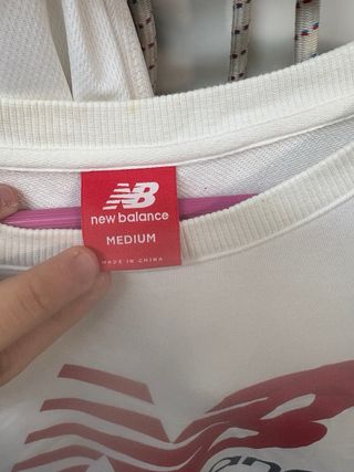 Sudadera New Balance Blanca Talla M