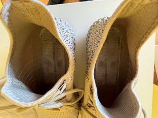 Sneakers donna tessuto beige taglia 38