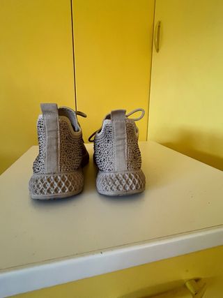 Sneakers donna tessuto beige taglia 38