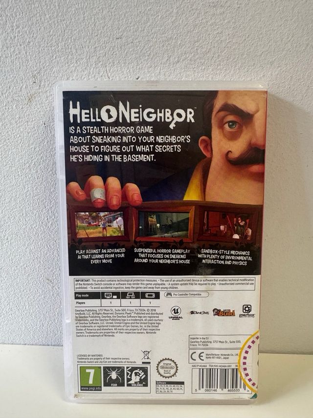 Hello Neighbor Nintendo Switch