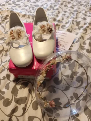 Zapatos comunión niña sin estrenar, talla 34.