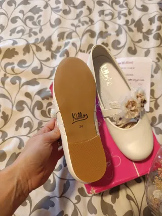 Zapatos comunión niña sin estrenar, talla 34.