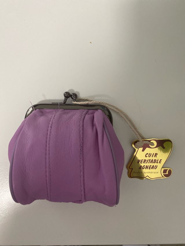 Monedero de cuero varios colores