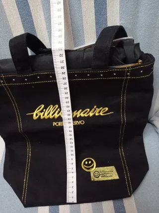 Borsa cotone nera e oro Cartorama