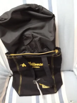 Borsa cotone nera e oro Cartorama