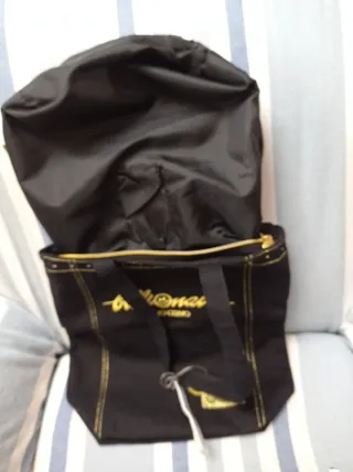 Borsa cotone nera e oro Cartorama