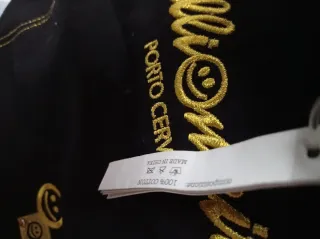 Borsa cotone nera e oro Cartorama