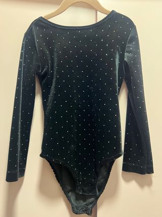 Body terciopelo niña con brillos