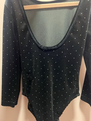 Body terciopelo niña con brillos