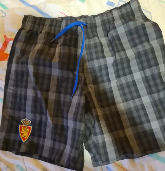 Bañador bermuda Real Zaragoza cuadros