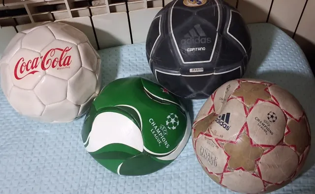 Lote 4 Balones Fútbol Coca-Cola, Ad