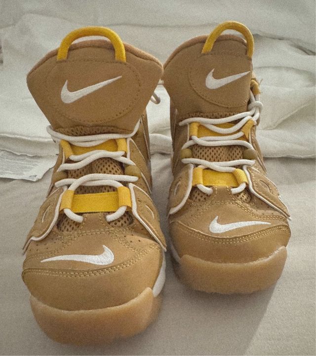 Zapatillas Nike Air More Uptempo Marrones/Amarilla