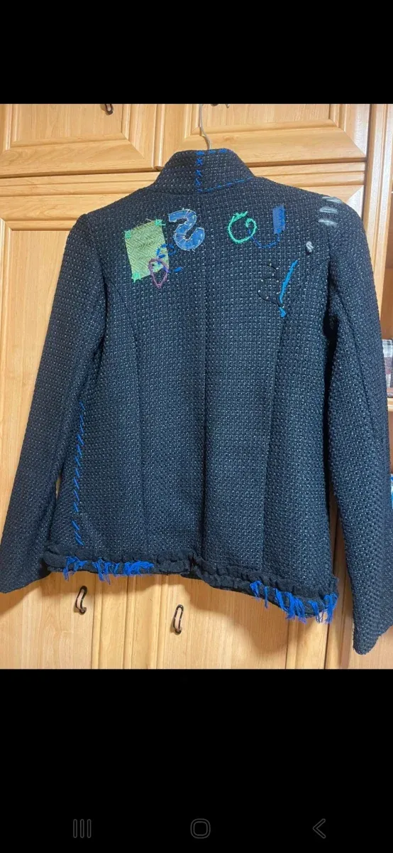 Chaqueta Desigual Talla 40 Negra y Azul