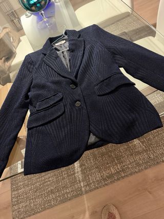 Americana Nicoli azul y negra, nueva