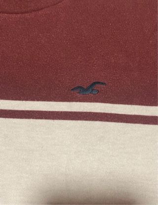 Camiseta Hollister de manga larga a rayas