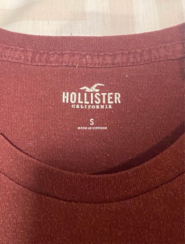 Camiseta Hollister de manga larga a rayas