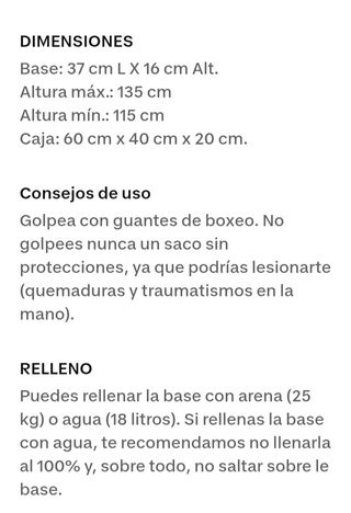 Kit punching ball niños