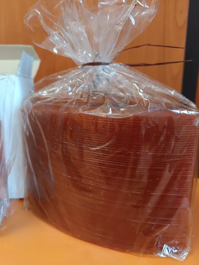 Set 2 Candele Natalizie Vetro e Plastica