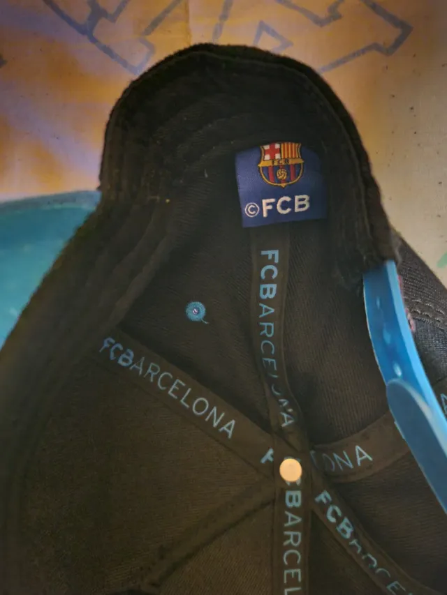 Gorra FC Barcelona Negra y Azul