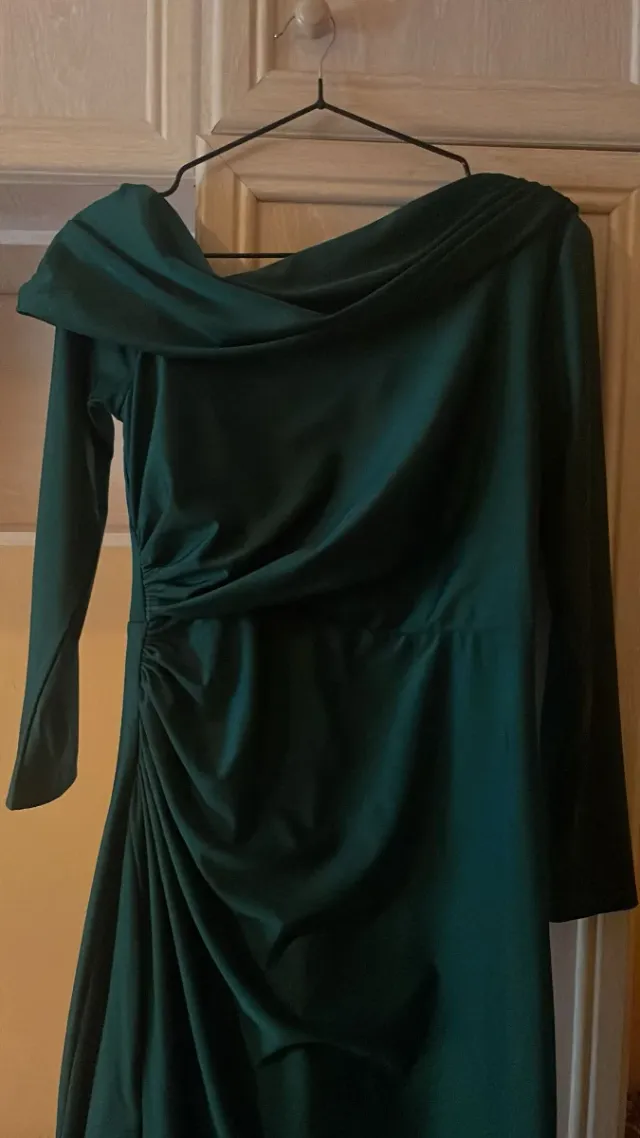 Vestido largo verde elegante