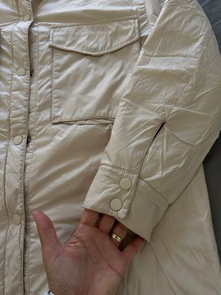 Sobrecamisa reversible beige