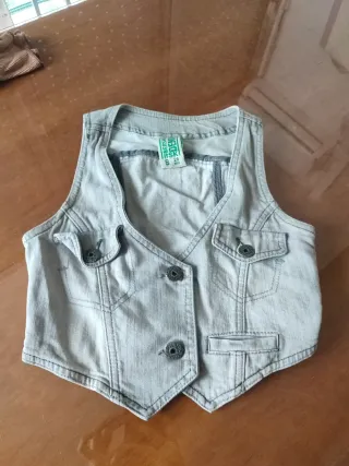 Chaleco Vaquero Bershka Talla S