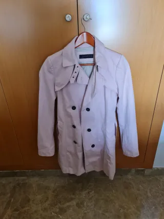 Gabardina Zara Woman Rosa Palo Talla S