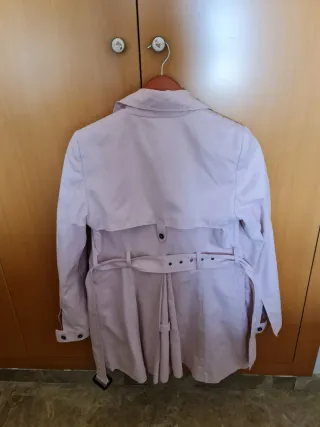 Gabardina Zara Woman Rosa Palo Talla S