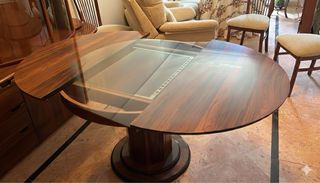 Mesa comedor extensible y 6 sillas madera maciza