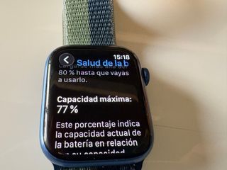 Apple Watch Serie 7 Azul/Negro.