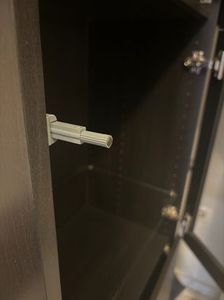 Vitrina alta madera y cristal marrón oscuro