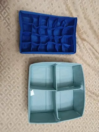 Set 2 scatole portaoggetti organizer