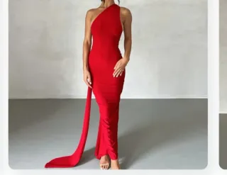 Vestido Rojo Rosa Viento Talla M