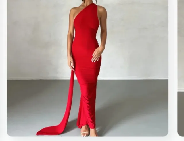 Vestido Rojo Rosa Viento Talla M