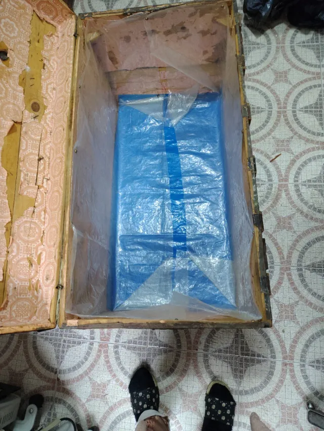 Baúl antico da restaurare