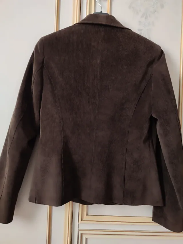 Giacca  ROMI-HO' velluto marrone t.44
