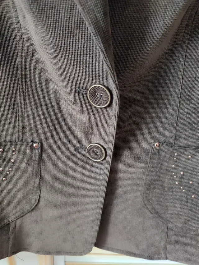 Giacca  ROMI-HO' velluto marrone t.44