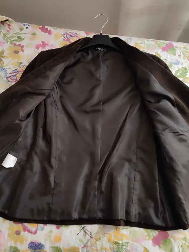 Giacca  ROMI-HO' velluto marrone t.44