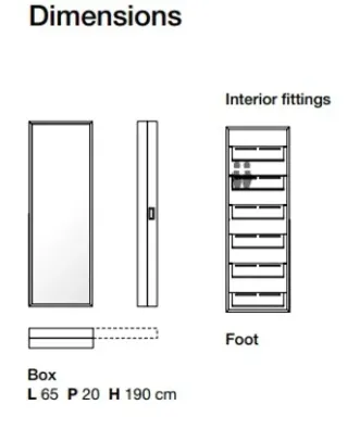 Scarpiera Kristalia Box Luciano Bertoncini