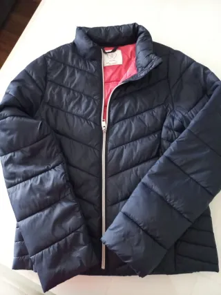 Cazadora niña azul y rosa