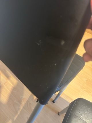 Sillas de comedor negras (2 unidades)