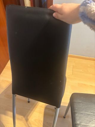 Sillas de comedor negras (2 unidades)