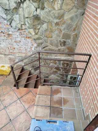 Barandilla de hierro para escaleras