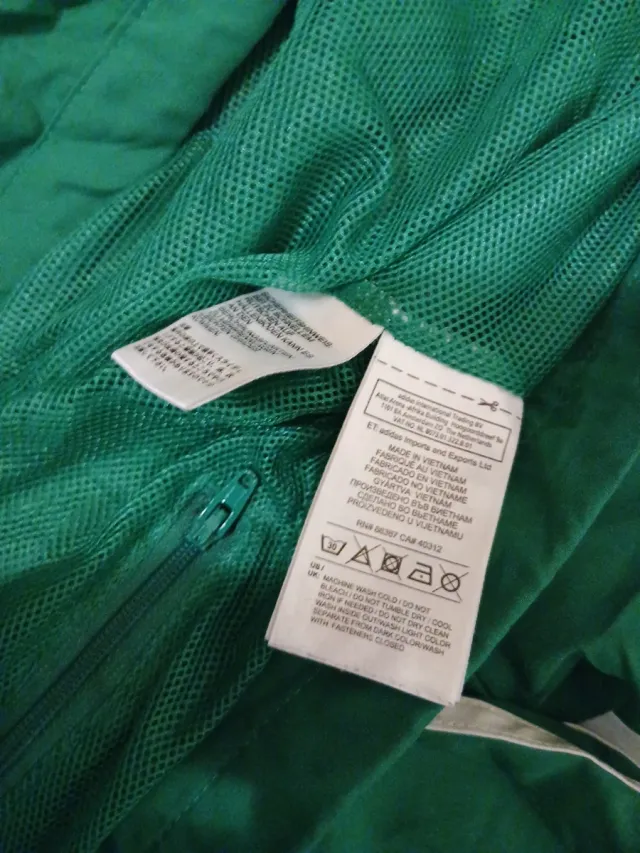 Felpa Adidas Uomo M Verde Zip